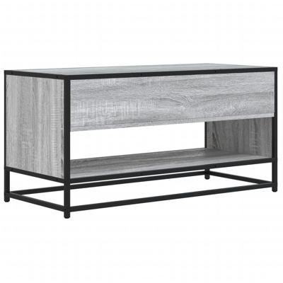 Tv-meubel 180,5x40x46 cm bewerkt hout grijs sonoma eikenkleurig - thumbnail