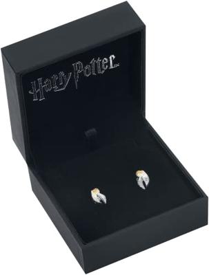 Harry Potter Golden Snitch Stud Earrings (Sterling Silver) - thumbnail