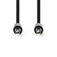 Nedis CAGP22005BK30 Stereo-audiokabel 3,5 Mm Male Dun - 3,5 Mm Male Dun 3,0 M Zwart - thumbnail