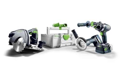 Festool HKC 55/TPC 18/AGC 18/TB 137 Accu combiset Bouwtimmeren - 578025