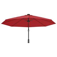 VidaXL Wandparasol met leds 290 cm felrood - thumbnail