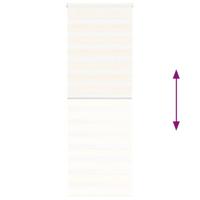 VidaXL Zebra rolgordijn 70x230 cm stofbreedte 65,9 cm marmerbeige - thumbnail