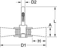 KS Tools 340.0033 Roestvrij stalen draadborstelschijf 0,3 mm, Ø 38 mm - thumbnail