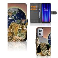 OnePlus Nord CE 2 | Telefoonhoesje | Met pasjeshouder | Roofdieren - thumbnail