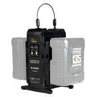 Rolux dubbele snellader rl-ch240s voor v-mount accu - thumbnail