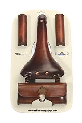 Selle Monte Grappa Monte grappa set charleston sporting 3-delig leer d-bruin