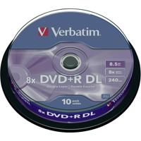 DVD-R Verbatim 8,5 GB 8x 10 pcs 10 Stuks 8,5 GB 8x (10 Stuks) - thumbnail