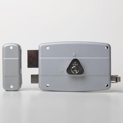 Cisa 50420.50.2 oplegslot met losse buitencilinder doornmaat 50 mm zilver - Din R