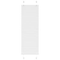 Plissé rolgordijn 50x150 cm stofbreedte 49,4 cm polyester wit - thumbnail