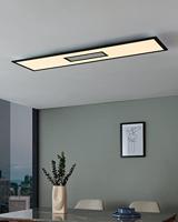 EGLO Bordonara Plafondlamp - LED - 119.5 cm - Zwart|Wit - Dimbaar - thumbnail