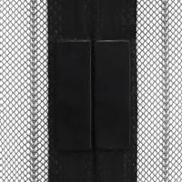 VidaXL Insectendeurgordijnen 2 st magnetisch 210x100 cm zwart - thumbnail