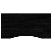 Bureaublad rechthoekig 100x60x2,5 cm eikenhout donkerbruin - thumbnail