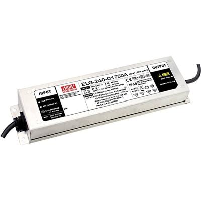 MEAN WELL ELG-240-C2100DA-3Y LED-driver Constante stroomsterkte 241.5 W 2100 mA 57 - 115 V/DC Dali, Montage op ontvlambare oppervlakken, Geschikt voor meubels,