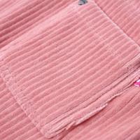 Kindertuinjurk 92 ribfluweel lichtroze - thumbnail