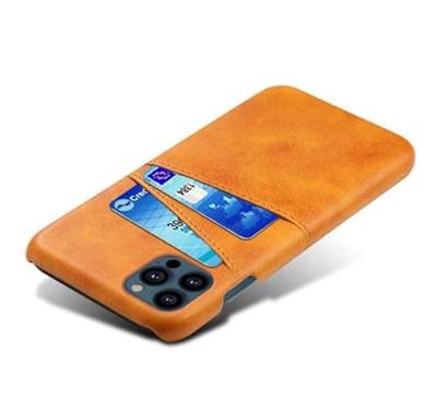 Casecentive Leren Wallet Back case iPhone 13 Pro tan