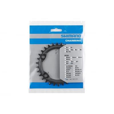 Shimano blad 30t 4-arm 96 zwart narrow wide 12v fc-mt610