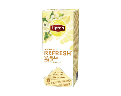 Lipton Vanille thee 25 x 1,5 g - verfrissingspakket met 25 zakjes - Lipton