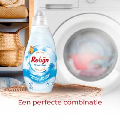 Robijn Klein & Krachtig Wasmiddel - Wit - 19 Wasbeurten - 665 ml
