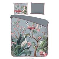 Descanso Dekbedovertrek SARENZA 140x200/220 cm grijs - thumbnail