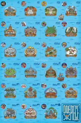 Poster One Piece - Log Itinerary 61x91,5cm Poster One Piece - Log Itinerary 61x91,5cm