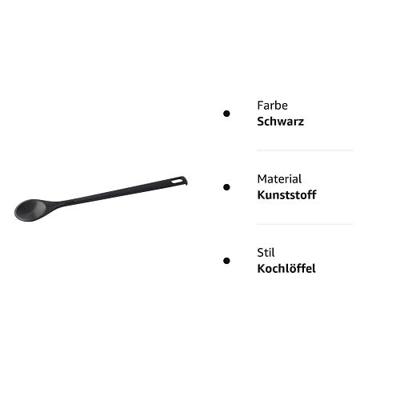 Fackelmann kooklepel 31 cm zwart/nylon