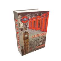 Kluis in de vorm van een boek Micel CFC08 M13403 Londen Grijs Staal - thumbnail