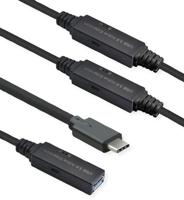 ROLINE USB 3.2 Gen 1 Active Repeater-kabel, Type A - C, zwart, 20 m - thumbnail