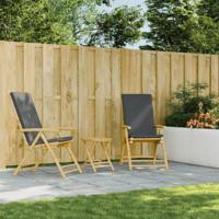 Tuintafel inklapbaar 45x45 cm bamboe - thumbnail