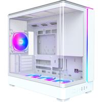 Montech king 15 pro midi tower behuizing (wit | 2x usb-a | 1x usb-c | rgb | window) - thumbnail