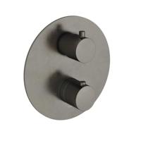 Douchethermostaat Hotbath Buddy Inbouw 2-weg Verouderd IJzer (excl. inbouwdeel) - thumbnail