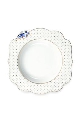 Pip Studio Royal White Soepbord 23,5 cm Golden Dots