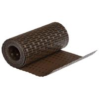 Balkonschermen 10 st 255x19 cm poly rattan bruin en zwart - thumbnail