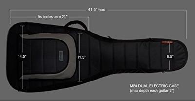Mono M80 Flightbag voor 2 elektrische gitaren zwart - thumbnail