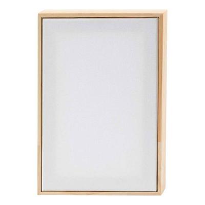 Creativ Company Gespannen canvas met lijst 280gr. 15,8x23,8cm - wit