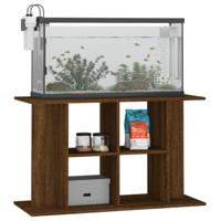Aquariumstandaard 100x40x60 cm bewerkt hout bruin eikenkleur - thumbnail