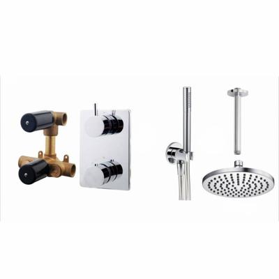 One Pack Inbouwthermostaatset Rond Type 101 Aqua Splash