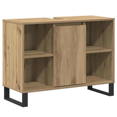 Badkamerkast met plank artisanaal eikenkleurig 80 x 33 x 60 cm