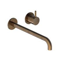 Hotbath Cobber afbouwdeel inbouw wastafelmengkraan en 25 cm uitloop verouderd messing CB005EXT25AB - thumbnail