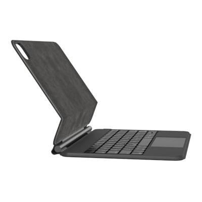 Belkin Bluetooth Pro toetsenbord met hoes en magnetische standaard, iPad-toetsenbord, multi-gebarenbediening, bevestiging van Apple Pencil, QWERTZ, multimedia-toetsen voor iPad M4 Pro 11 inch