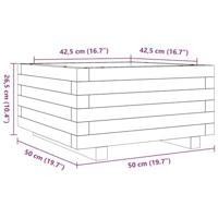 Plantenbak 50x50x26,5 cm gempregneerd grenenhout - thumbnail