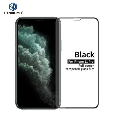 Voor iPhone 11 Pro PINWUYO 9H 2.5 D volledig scherm gehard glas film (zwart)