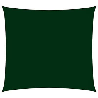 Zonnescherm vierkant 5x5 m oxford stof donkergroen