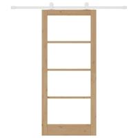 Schuifdeur met Hardware Set 'ORKDAL'van Massief Hout & Glas - thumbnail