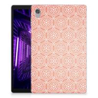 Lenovo Tab M10 HD (2de generatie) Hippe Hoes Pattern Orange - thumbnail