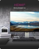 ICY BOX IB-DK4022a-CPD Bedraad USB 3.2 Gen 1 (3.1 Gen 1) Type-C Aluminium, Zilver - thumbnail
