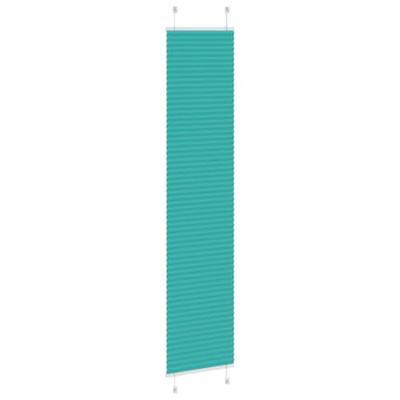 Pliss rolgordijn 50x200 cm stofbreedte 49,4 cm petrol groen