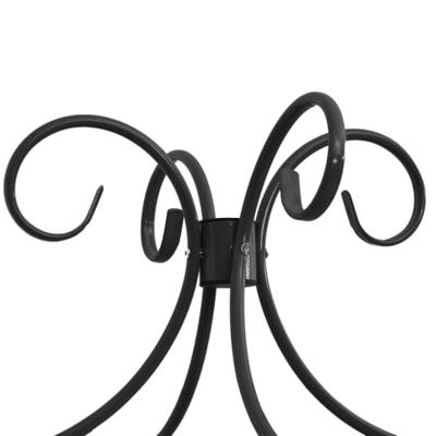 Hemelbedframe metaal zwart 120x200 cm Hemelbedframe metaal zwart 120x200 cm