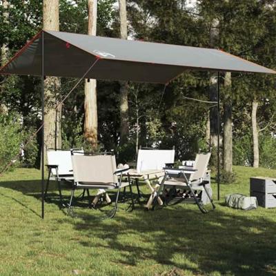 VidaXL Kampeerluifel waterdicht 400x294 cm grijs en oranje