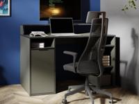 Gamebureau CARBONIX 1 deur grijs - thumbnail