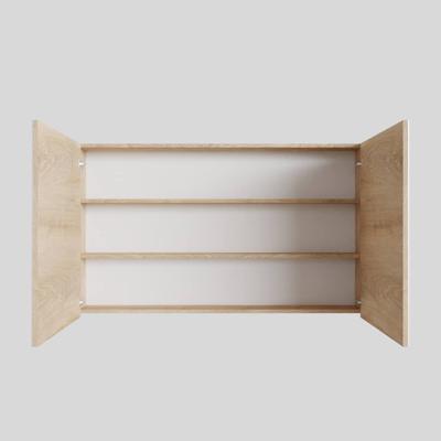 Spiegelkast BWS Cube 120x70x16 cm 2 Deuren Washed Oak Spiegelkast BWS Cube 120x70x16 cm 2 Deuren Washed Oak